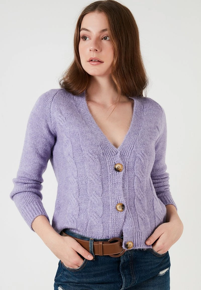 LELA Chaqueta De Punto - Lilac, Mujer 3 LELA Chaqueta De Punto - Lilac, Mujer - Imagen 3