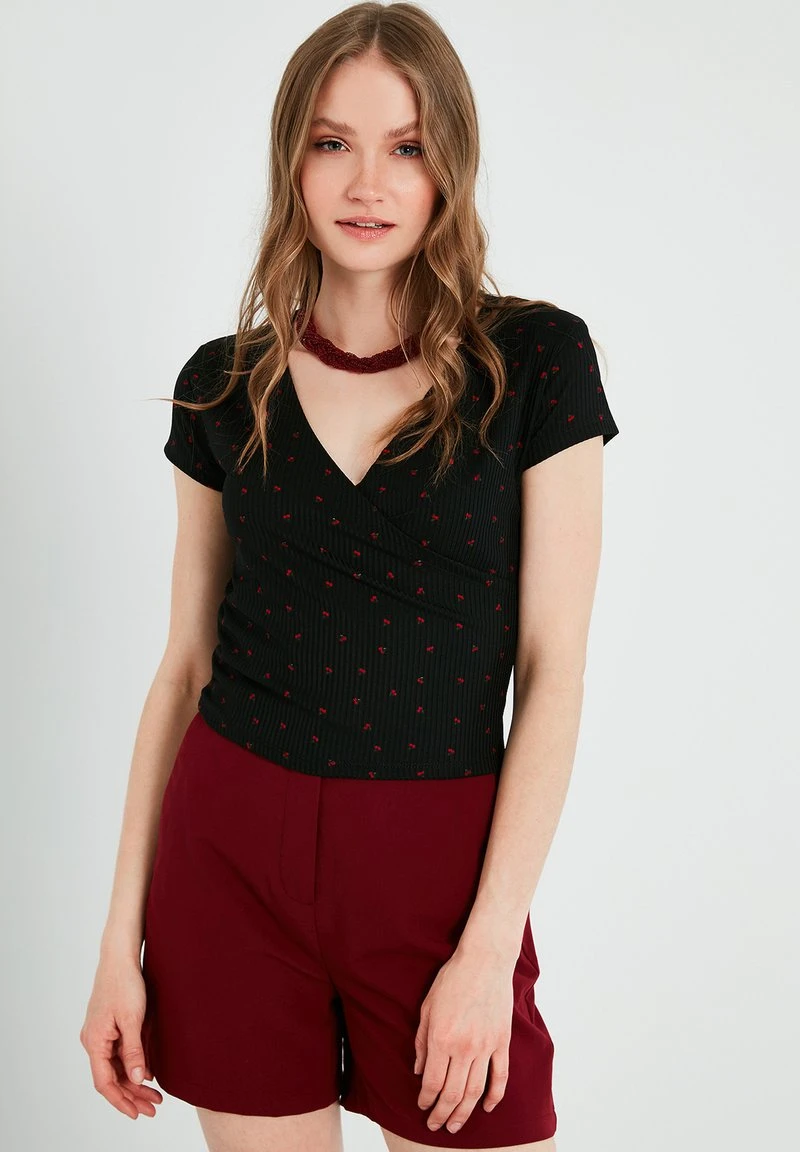 LELA PRINT - Blusa - black red LELA PRINT - Blusa - Black Red, Mujer -LELA Ventas 2024 4eea16dc73a94de4b6386ce95db08e80