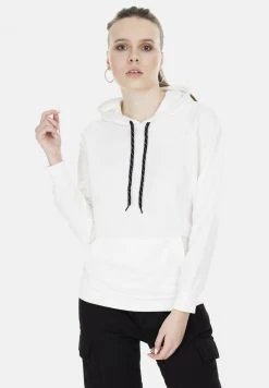 LELA KANGAROO POCKET - Jersey Con Capucha - Ecru , Mujer