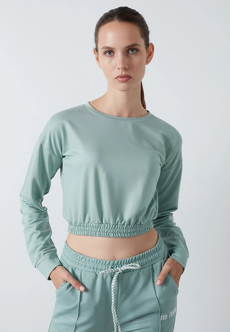 LELA Sudadera - Almond Green , Mujer 1 LELA Sudadera - Almond Green , Mujer
