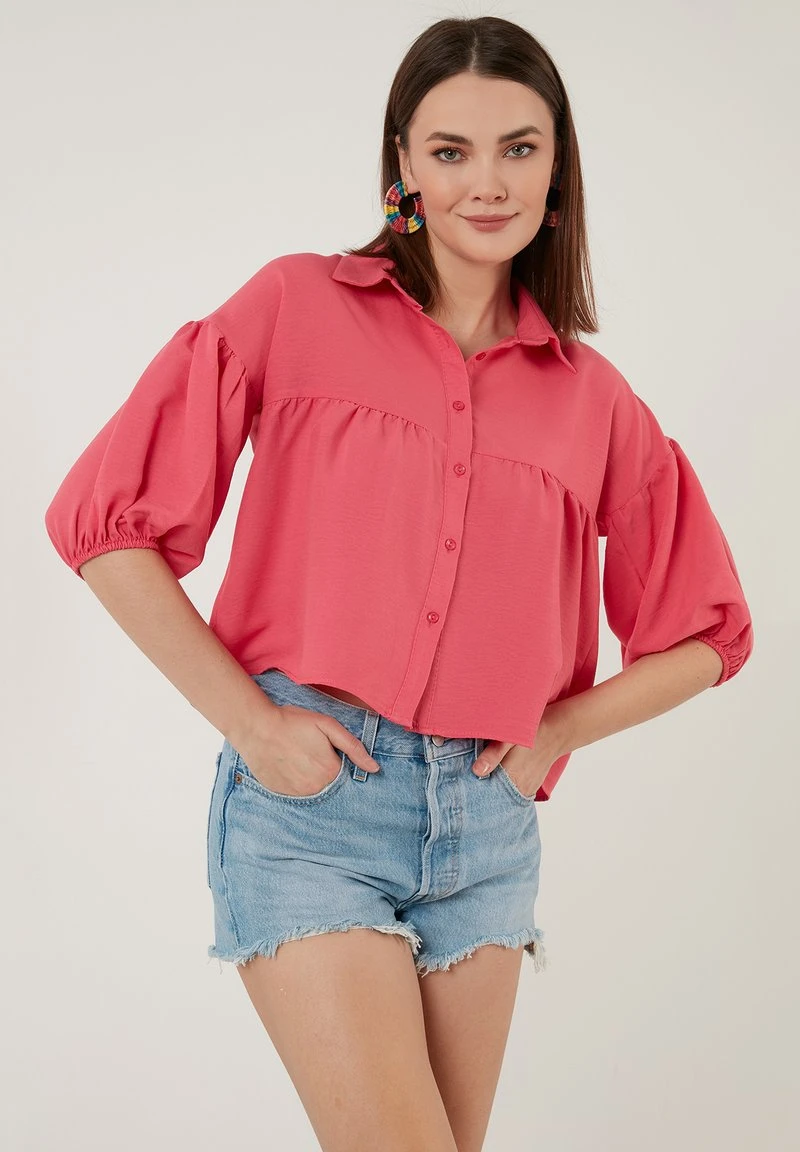 LELA LOOSE FIT - Camisa - Fuchsia, Mujer 6 LELA LOOSE FIT - Camisa - Fuchsia, Mujer - Imagen 6