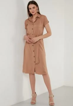 LELA REGULAR FIT DRESS 6235243 - Vestido Camisero - Mink Color, Mujer 4 LELA REGULAR FIT DRESS 6235243 - Vestido Camisero - Mink Color, Mujer -LELA Ventas 2024 55b3056d7d064e7b91eda54b882a09d1