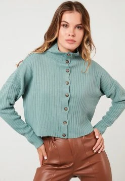 LELA HIGH COLLAR - Chaqueta De Punto - Sea Green, Mujer 2 LELA HIGH COLLAR - Chaqueta De Punto - Sea Green, Mujer -LELA Ventas 2024 55ddb4b0f1cb41b5a2d88f730bf1218d