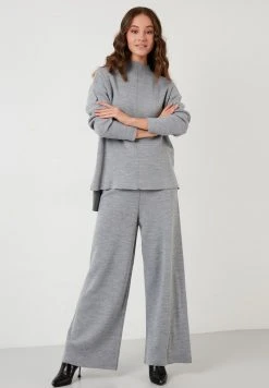 LELA Jersey De Punto - Grey , Mujer