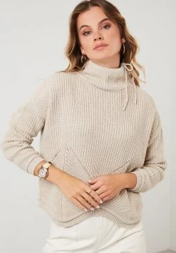 LELA Jersey De Punto - Stone Colored, Mujer