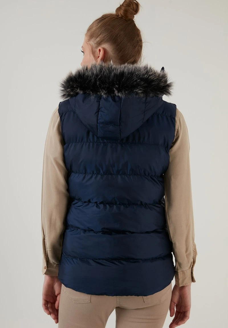 LELA Chaleco - Navy Blue, Mujer 3 LELA Chaleco - Navy Blue, Mujer - Imagen 3