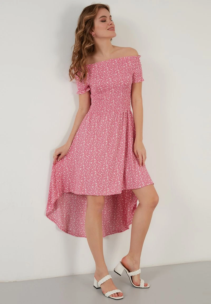 LELA Vestido Informal - Fuchsia , Mujer 4 LELA Vestido Informal - Fuchsia , Mujer - Imagen 4