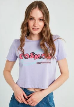 LELA Camiseta Estampada - Lilac, Mujer