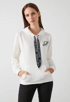 LELA Jersey Con Capucha - Ecru , Mujer