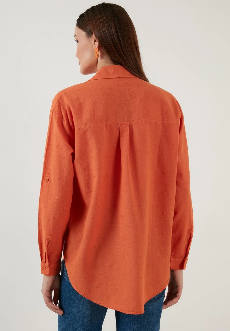 LELA Camisa - Orange Color, Mujer 3 LELA Camisa - Orange Color, Mujer - Imagen 3