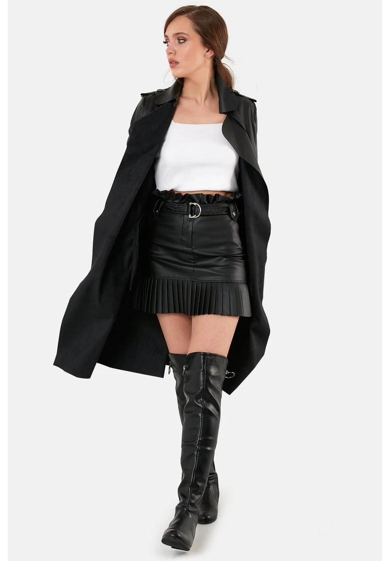 LELA Gabardina - Black , Mujer 4 LELA Gabardina - Black , Mujer - Imagen 4