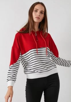 LELA Jersey Con Capucha - Red Navy Blue , Mujer -LELA Ventas 2024 6b4dce85fd744567beb5edfe9bc9d196