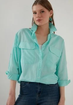 LELA REGULAR FIT - Camisa - Mint , Mujer -LELA Ventas 2024 6b96b6770e11429ea30615e7446fb036