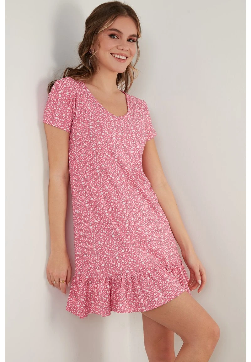LELA Vestido Informal - Fuchsia , Mujer 1 LELA Vestido Informal - Fuchsia , Mujer