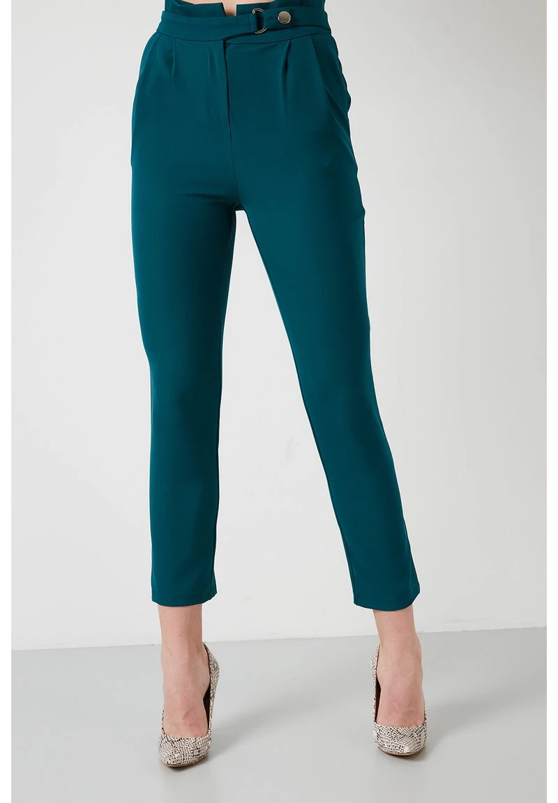 LELA Pantalones - Petrol Blue, Mujer 1 LELA Pantalones - Petrol Blue, Mujer