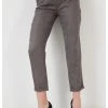 LELA HIGH WAIST TROUSERS - Pantalones - Dark Beige , Mujer