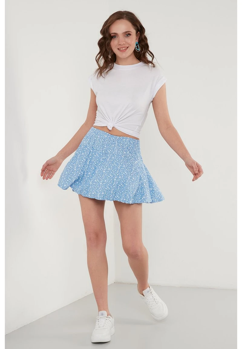 FLOWERED - Falda acampanada - baby blue LELA FLOWERED - Falda Acampanada - Baby Blue , Mujer -LELA Ventas 2024 713b92cbf20844c4a7b90a4ecae374a6