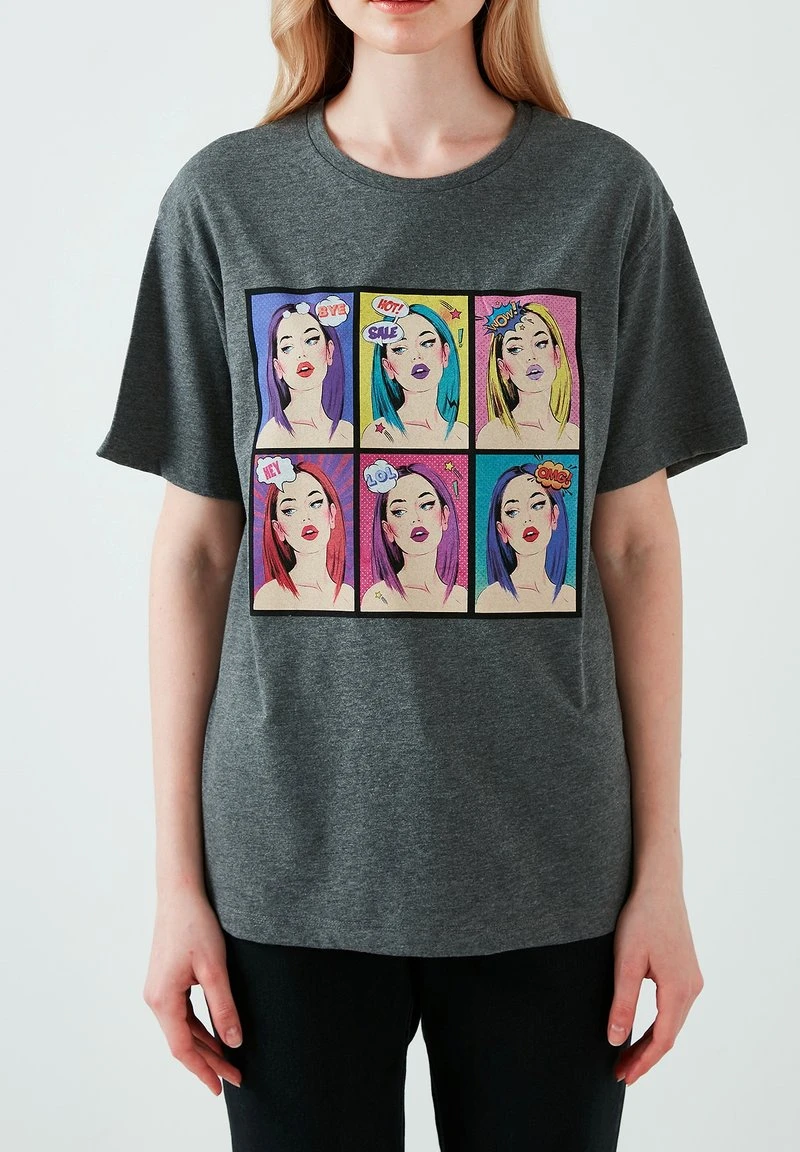 Camiseta estampada - anthracite melange LELA Camiseta Estampada - Anthracite Melange , Mujer -LELA Ventas 2024 71cbae6f2f2b44c981449dfe5b8b68ae