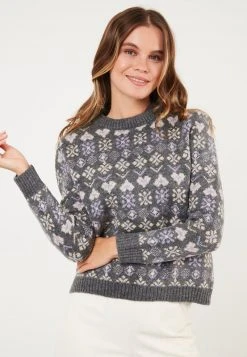 LELA Jersey De Punto - Dark Grey , Mujer -LELA Ventas 2024 7264c6c30e4e4727ab7f159773497399