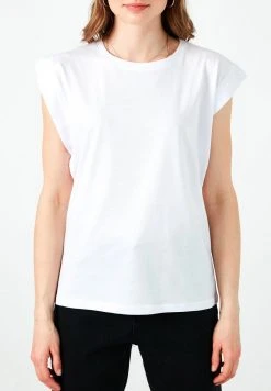 LELA Camiseta Básica - White , Mujer