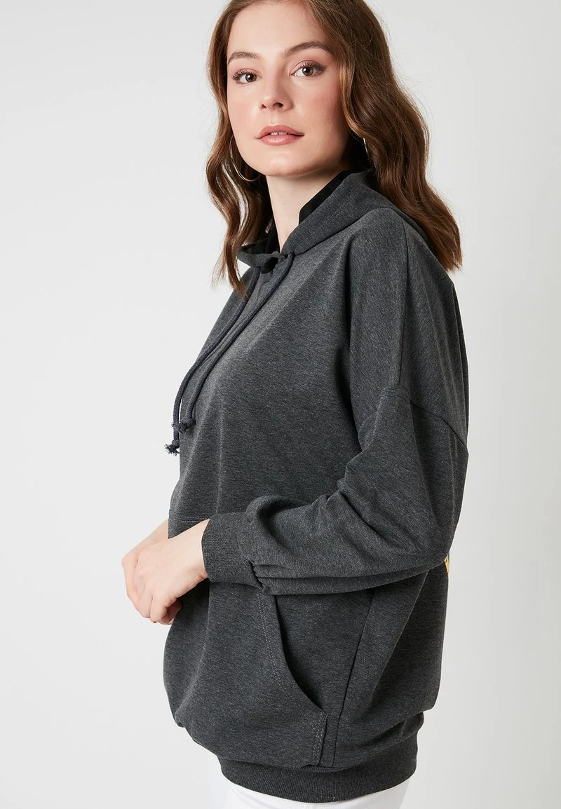 LELA Jersey Con Capucha - Anthracite , Mujer 3 LELA Jersey Con Capucha - Anthracite , Mujer - Imagen 3