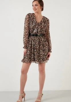 LELA Vestido Informal - Mottled Brown , Mujer -LELA Ventas 2024 76ac8670d75c4d059a767597d5b1c852