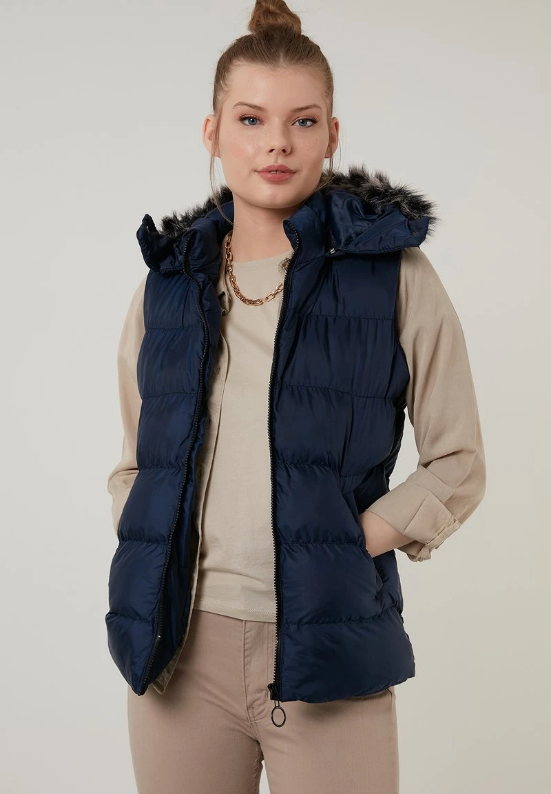 LELA Chaleco - Navy Blue, Mujer 7 LELA Chaleco - Navy Blue, Mujer - Imagen 7