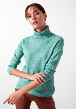 LELA Jersey De Punto - Sea Green , Mujer