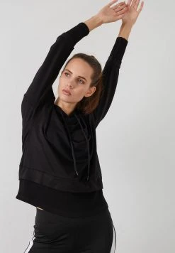 LELA Jersey Con Capucha - Black , Mujer