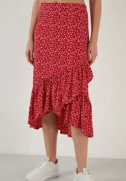 LELA REGULAR FIT - Falda Acampanada - Red, Mujer -LELA Ventas 2024 7dea2cac440648569fcffc8c6c1ab6a0
