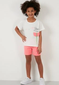 LELA REGULAR FIT - Shorts - White/pink , Niños