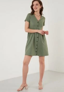 LELA Vestido Informal - Khaki , Mujer 2 LELA Vestido Informal - Khaki , Mujer -LELA Ventas 2024 82bbcc7f341244edbede45a0a1e68594