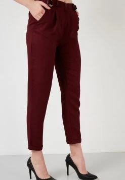 LELA HIGH WAIST TROUSERS - Pantalones - Bordeaux , Mujer 7 LELA HIGH WAIST TROUSERS - Pantalones - Bordeaux , Mujer -LELA Ventas 2024 85dea8690a8344c9b69a0362b19cc23d