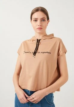 LELA Jersey Con Capucha - Snuff Coloured , Mujer