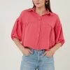 LELA LOOSE FIT - Camisa - Fuchsia, Mujer