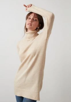 LELA Jersey De Punto - Beige, Mujer