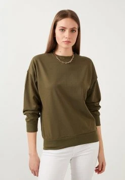 LELA SLIM FIT - Sudadera - Khaki, Mujer