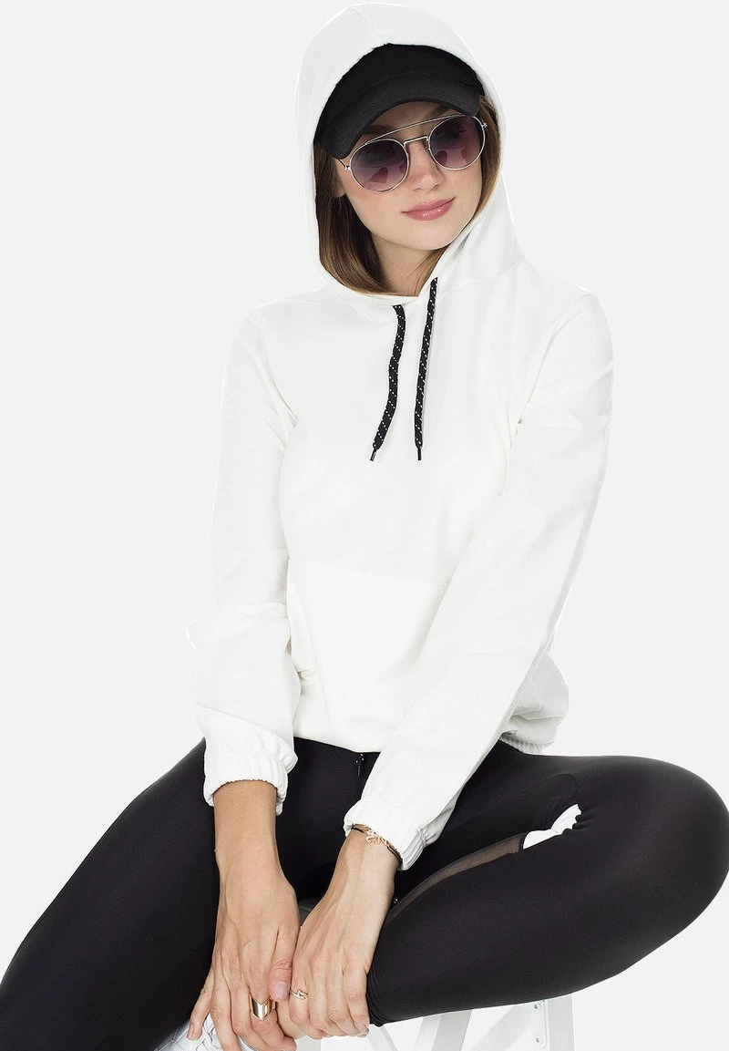 LELA Jersey Con Capucha - Ecru , Mujer 4 LELA Jersey Con Capucha - Ecru , Mujer - Imagen 4