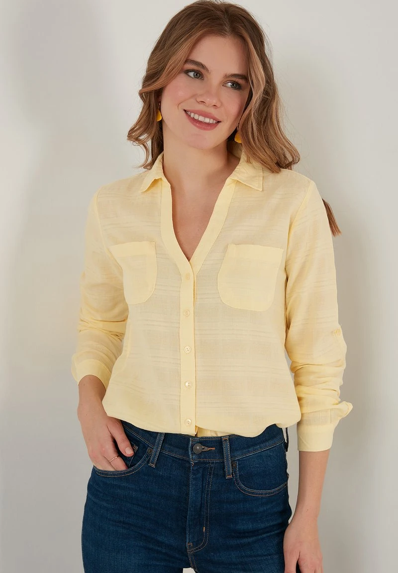LELA Camisa - Yellow , Mujer 3 LELA Camisa - Yellow , Mujer - Imagen 3