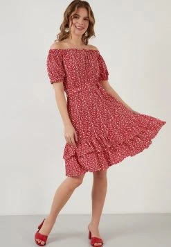 LELA Vestido Informal - Red, Mujer -LELA Ventas 2024 8d3fb5c54c9c46538a5e149cba48b534