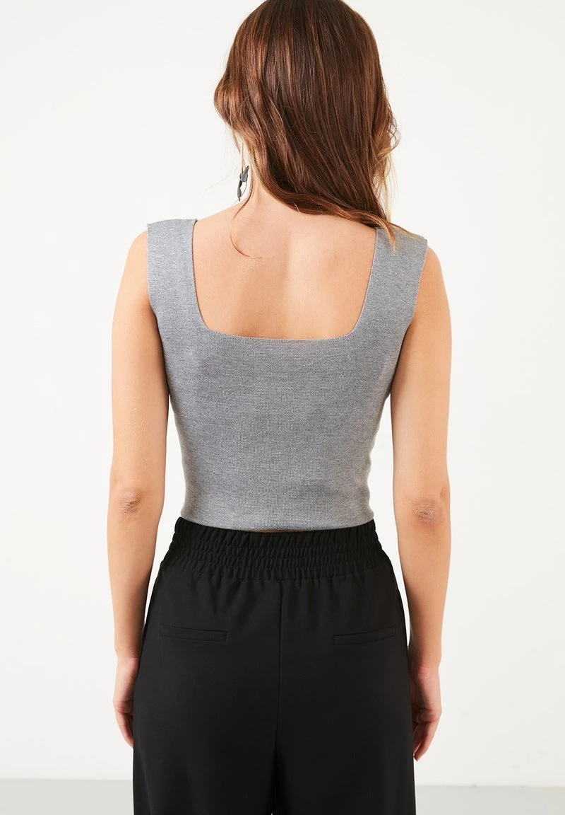 LELA Top - Grey, Mujer 2 LELA Top - Grey, Mujer - Imagen 2