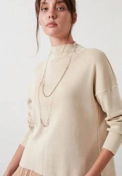 LELA Jersey De Punto - Beige, Mujer