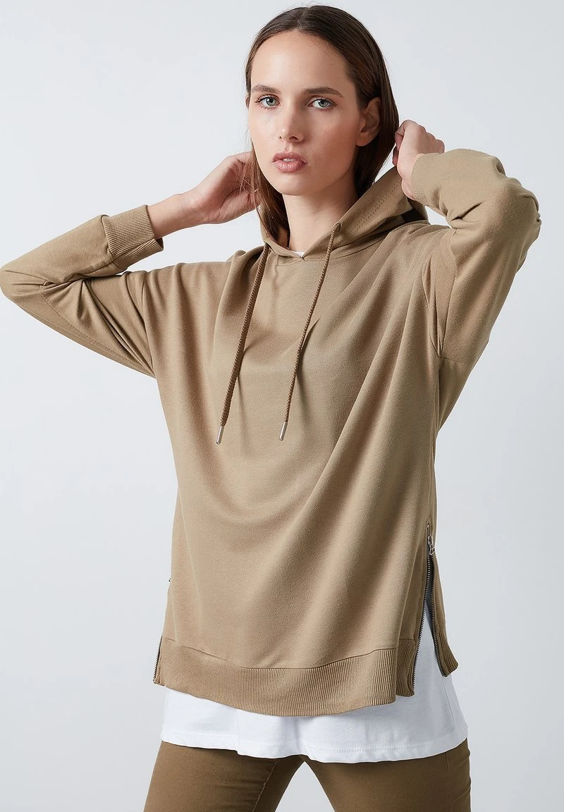 Jersey con capucha - khaki LELA Jersey Con Capucha - Khaki , Mujer -LELA Ventas 2024 9262bd83da0a42f49611db4c48ea6ad9