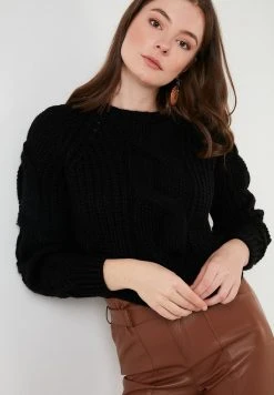 LELA CREW NECK JUMPER 4615106 - Jersey De Punto - Black , Mujer -LELA Ventas 2024 93d91f1ef17a4e2b81a62c743e0e5a2b