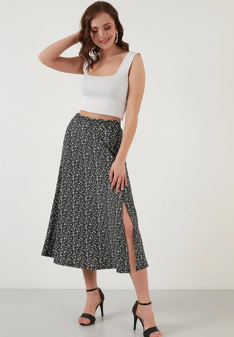 LELA - Falda Acampanada - Black , Mujer 2 LELA - Falda Acampanada - Black , Mujer - Imagen 2