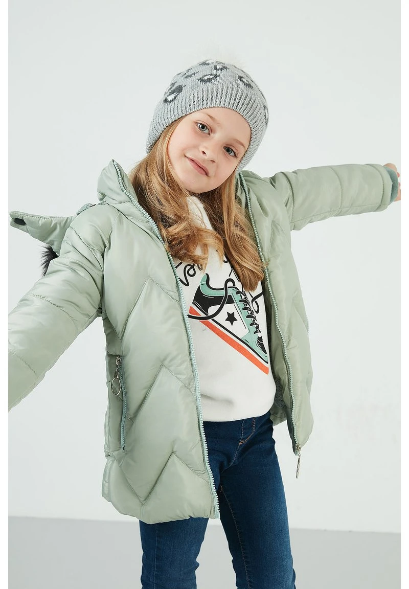 LELA Abrigo De Invierno - Light Green , Niños 3 LELA Abrigo De Invierno - Light Green , Niños - Imagen 3