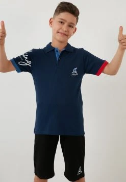 LELA REGULAR FIT SET - Shorts - Navy Blue , Niños