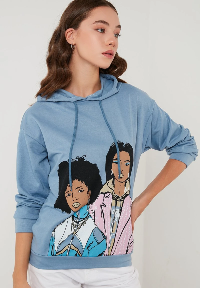 Jersey con capucha - blue LELA Jersey Con Capucha - Blue, Mujer -LELA Ventas 2024 991a4d311ad54c89a237b04cd180b003