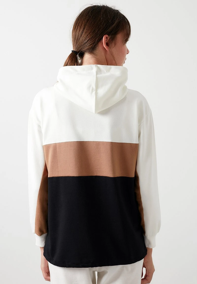 Jersey con capucha - ecru biscuit color black LELA Jersey Con Capucha - Ecru Biscuit Color Black, Mujer -LELA Ventas 2024 9a6d7924146f40f0ab63e14b39ec1f45