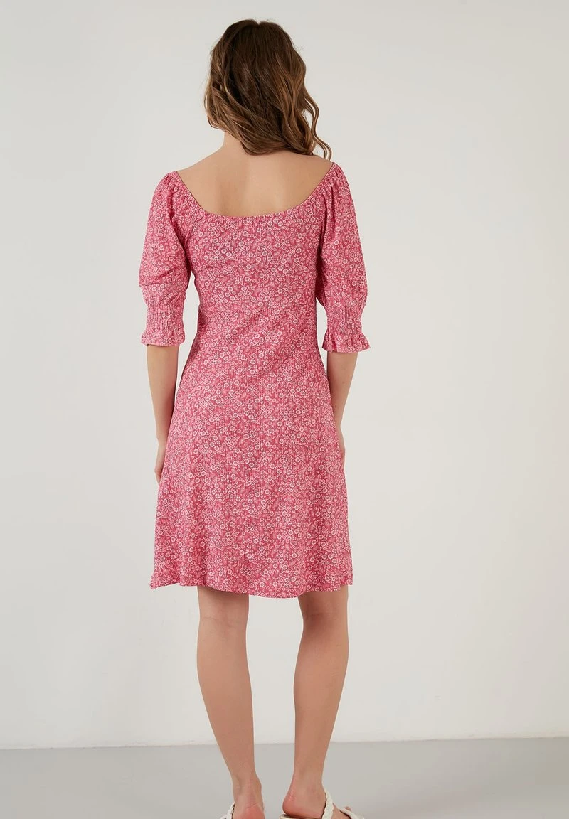 LELA Vestido Informal - Fuchsia , Mujer 4 LELA Vestido Informal - Fuchsia , Mujer - Imagen 4